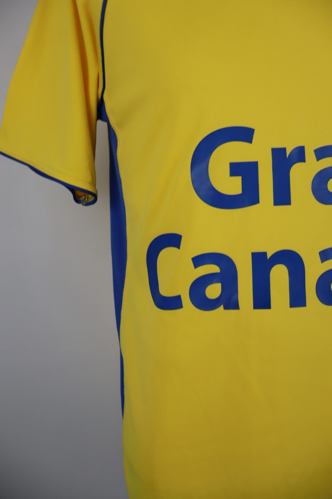 WORD SOCCER CALCIO GRAN CANARIA MAGLIA UOMO S JERSEY TRIKOT VINTAGE AUTOGRAFATA