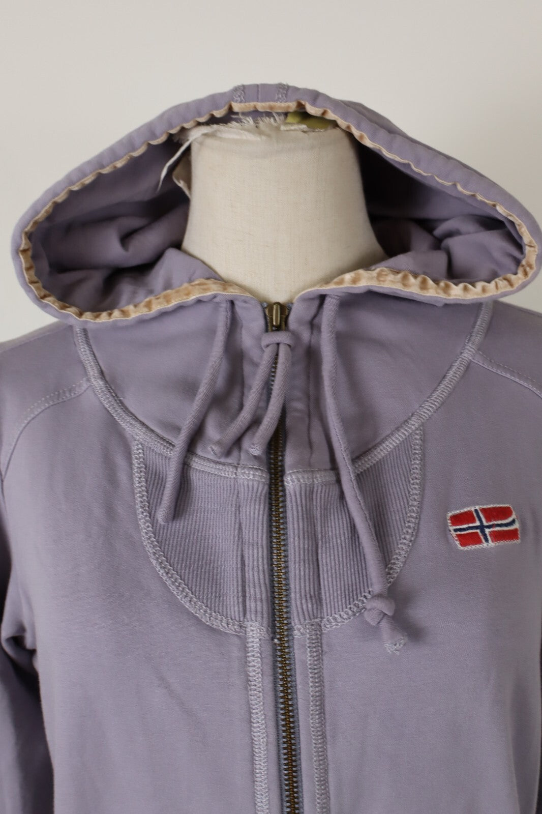 NAPAPIJRI FELPA DONNA Tg M WOMAN CASUAL VINTAGE SPORT SWEATSHIRT COTONE