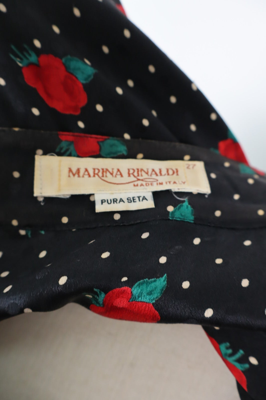 MARINA RINALDI CAMICIA DONNA TG. 27 WOMAN SHIRT CASUAL VINTAGE SETA