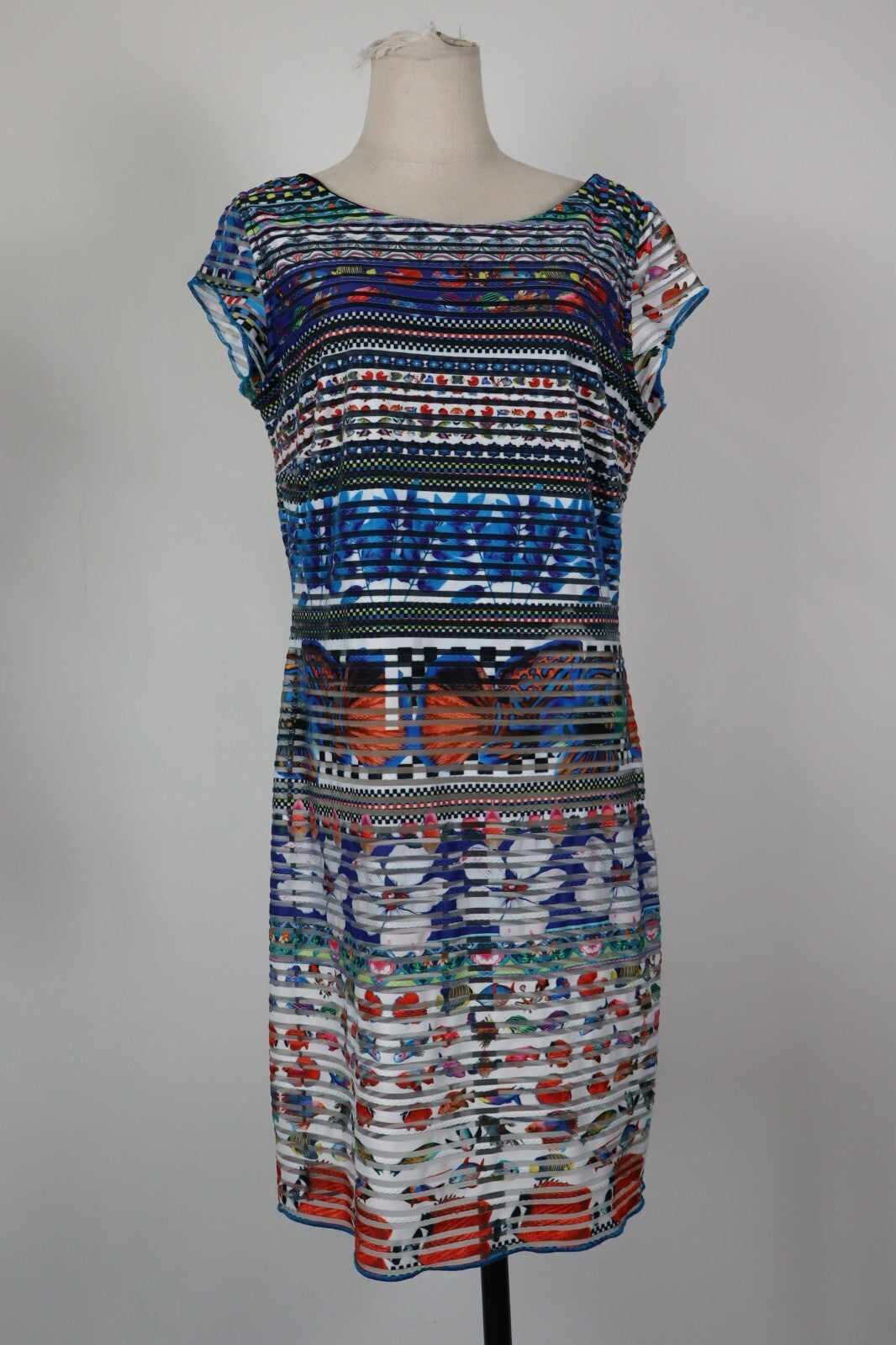 DESIGUAL VESTITO DONNA TG. XS WOMAN CASUAL VINTAGE DRESS ITALIA