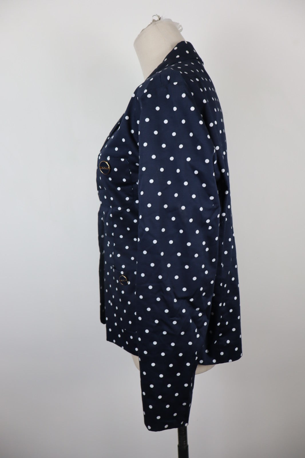 EMME MARELLA BLAZER GIACCA COTONE DONNA Tg 52 WOMAN CASUAL VINTAGE JACKET POIS