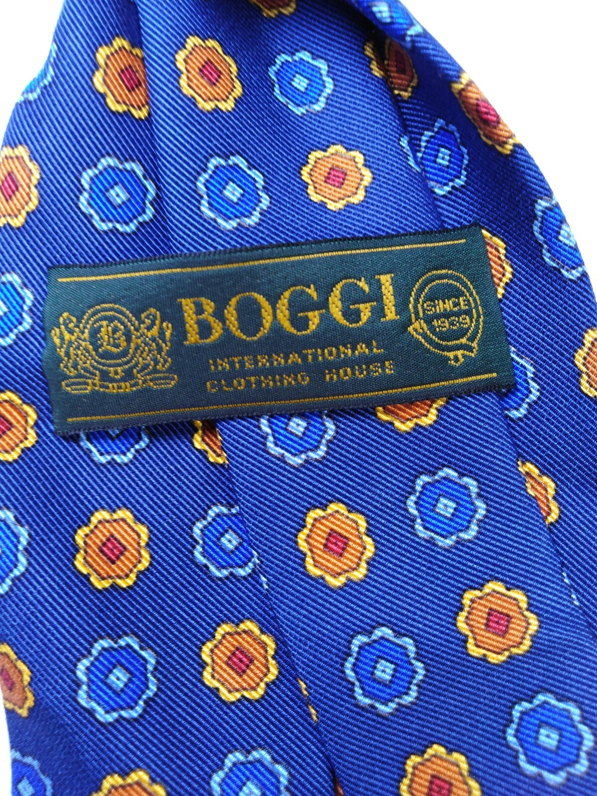 BOGGI MILANO 100% SILK TIE SETA CRAVATTA NECKTIE MADE IN ITALY CLASSIC