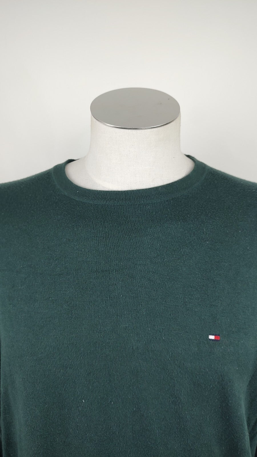 TOMMY HILFIGER MAGLIONE VINTAGE COTONE SETA UOMO Tg. XL MAN SWEATER CASUAL