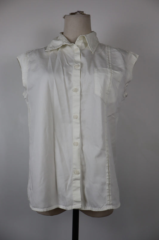 AJ ARMANI JEANS CAMICIA DONNA TG. 44 WOMAN SHIRT CASUAL VINTAGE  COTONE BLUSA