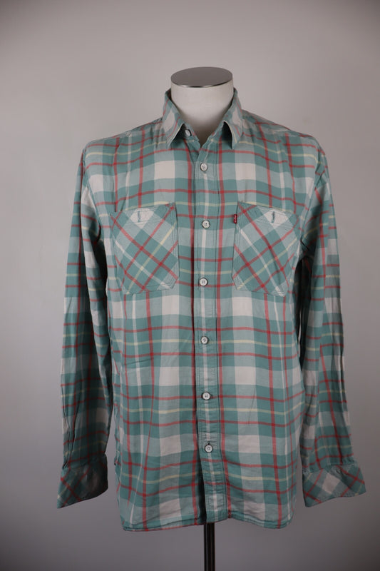 LEVI'S STRAUSS & CO CAMICIA UOMO TG.L MAN CASUAL COTTON COTONE VINTAGE SHIRT