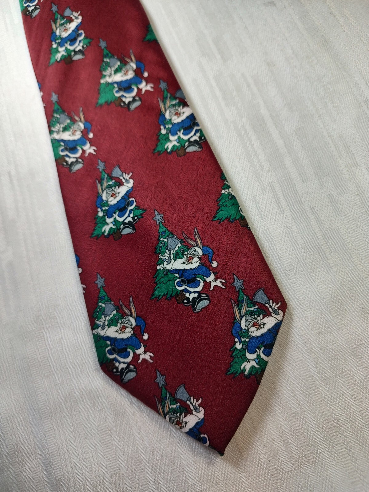 WARNER BROS BUGS BUNNY CRAVATTA NECKTIE CLASSIC CASUAL VINTAGE