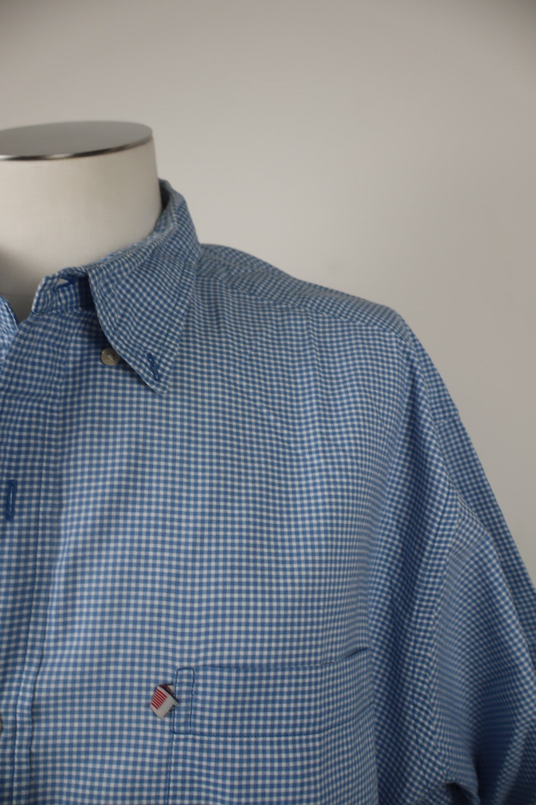 RALPH LAUREN CAMICIA UOMO COTONE TG XL MAN CASUAL VINTAGE COTTON SHIRT LOGO