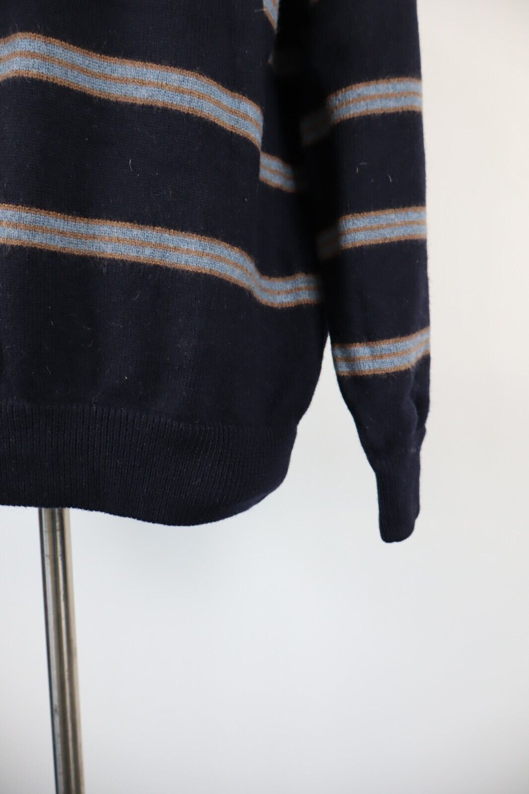 BROOKS BROTHERS 346 MAGLIONE VINTAGE UOMO LANA MERINOS Tg. L MAN SWEATER CASUAL