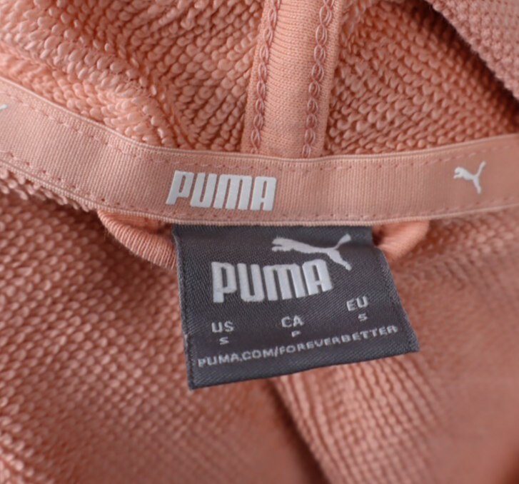 PUMA FELPA CAPPUCCIO DONNA Tg S WOMEN CASUAL VINTAGE SPORT SWEATSHIRT