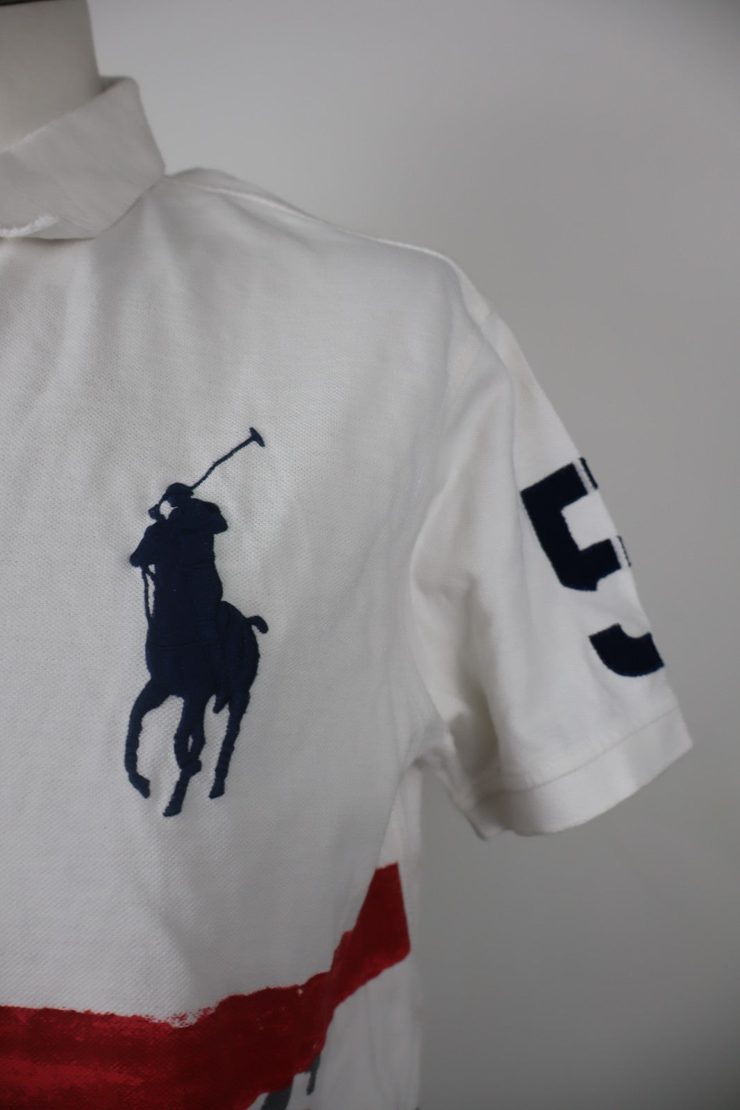 RALPH LAUREN MAGLIA POLO UOMO COTONE TG. L MAN COTTON SHIRT LOGO CASUAL LOGO