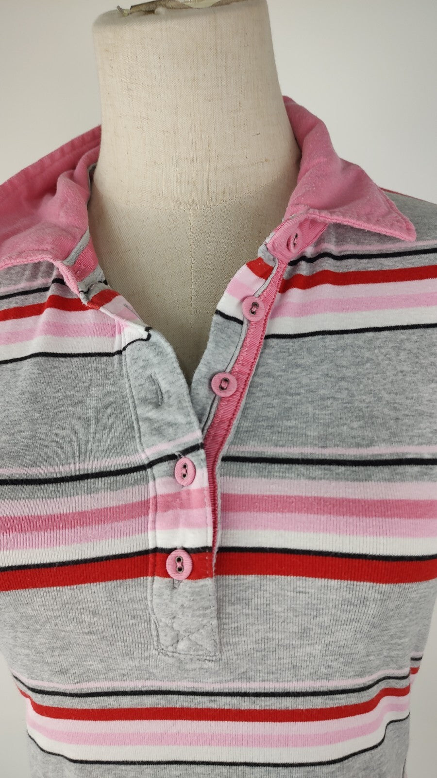 TOMMY HILFIGER POLO MAGLIA DONNA COTONE TG. S WOMAN COTTON SHIRT CASUAL VINTAGE