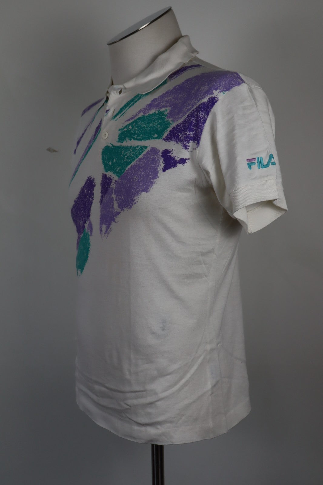 FILA MAGLIA RAGAZZO TG VII 13-14 BOY T-SHIRT CASUAL VINTAGE COTONE TENNIS SPORT