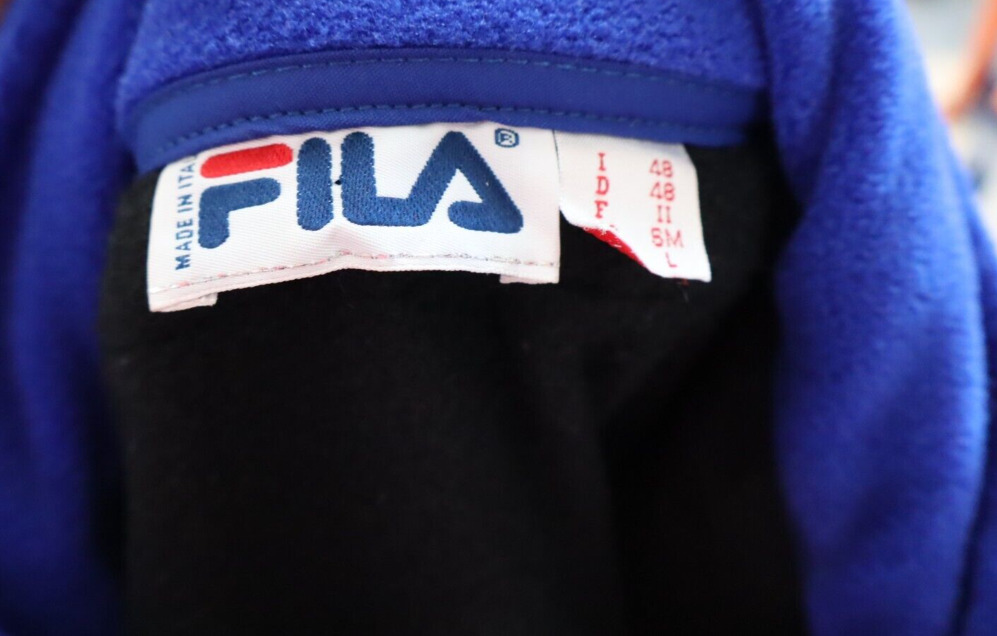 FILA SCI FELPA CON ZIP MAGLIA SPORT NEVE UOMO TG I 48 VINTAGE MAN JACKET CASUAL
