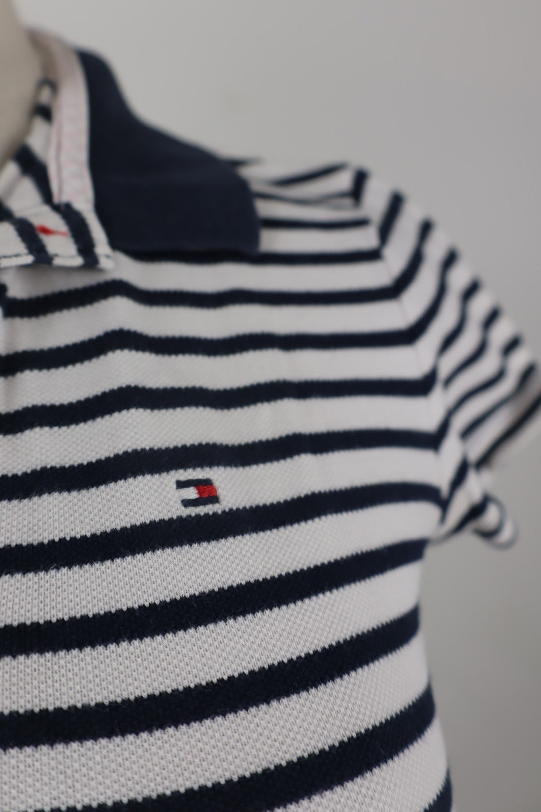TOMMY HILFIGER POLO MAGLIA DONNA COTONE TG XS SLIM WOMAN SHIRT CASUAL VINTAGE