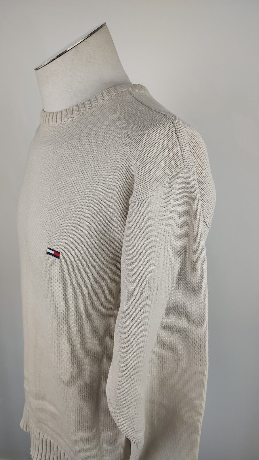 TOMMY HILFIGER MAGLIONE VINTAGE COTONE UOMO Tg. M MAN SWEATER CASUAL