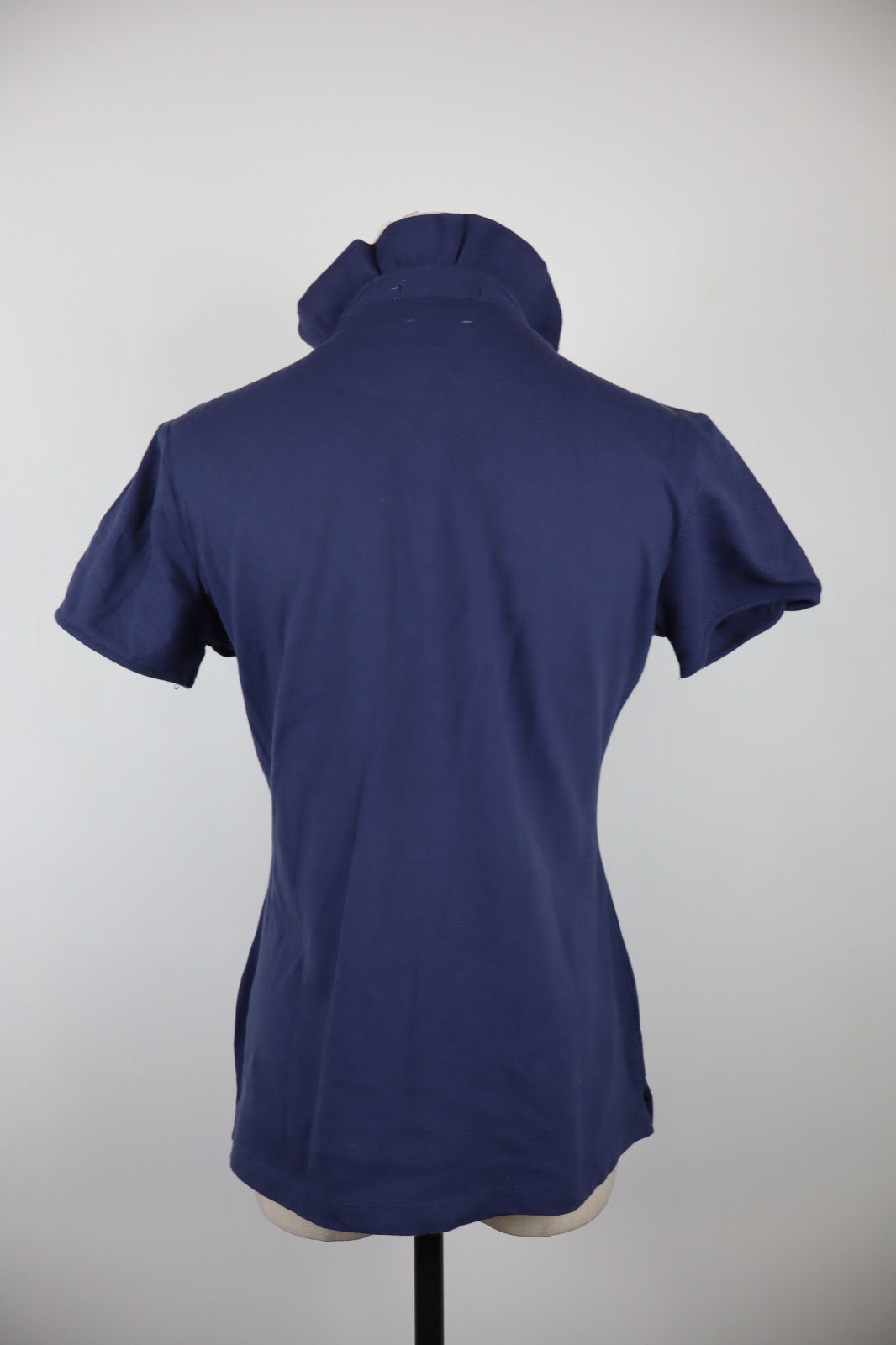 GEOX POLO MAGLIA T-SHIRT DONNA COTONE TG. M WOMAN CASUAL VINTAGE COTTON BLU