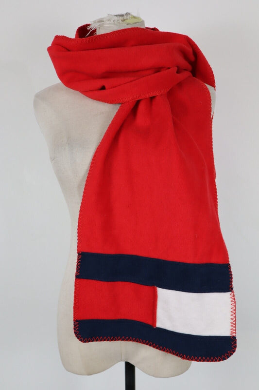 TOMMY HILFIGER SCIARPA PILE UOMO DONNA UNISEX WOMAN MAN VINTAGE CASUAL SCARF