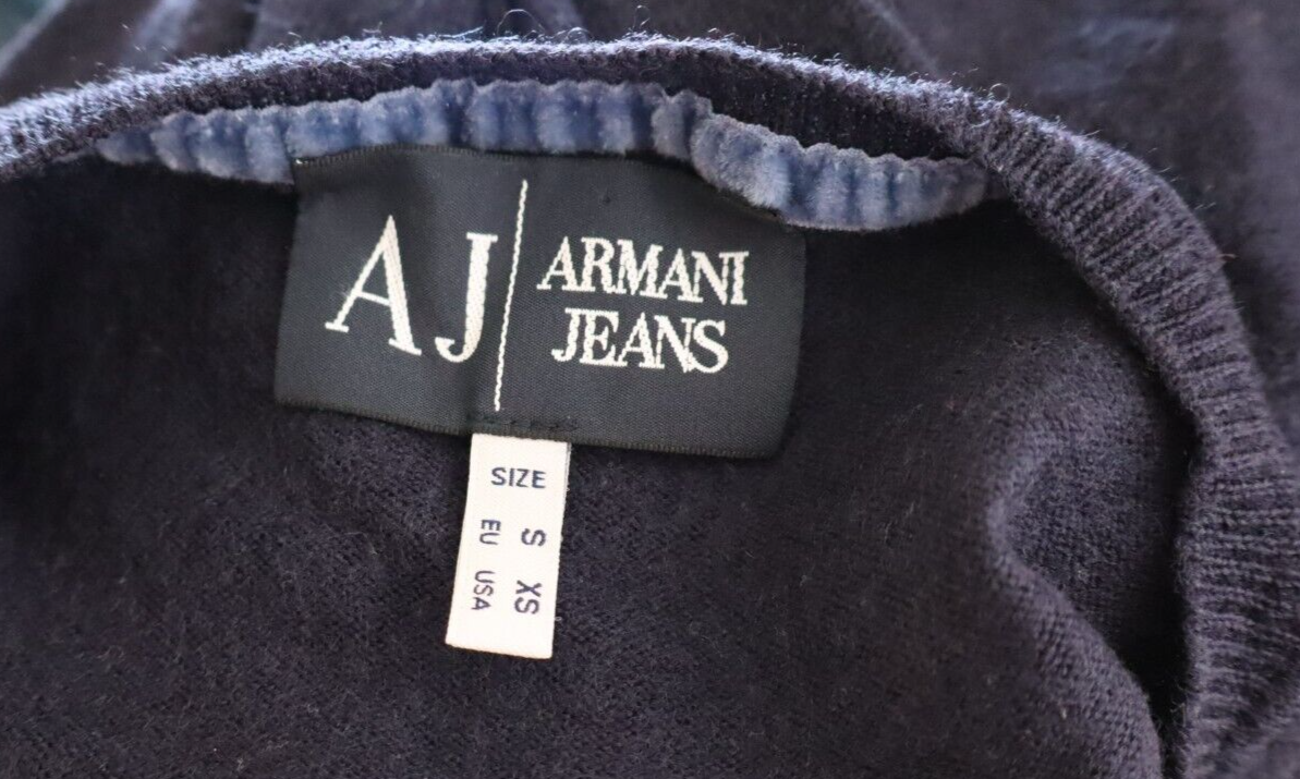 AJ ARMANI JEANS MAGLIONE LANA UOMO TG S WOOL MAN SWEATER CASUAL VINTAGE