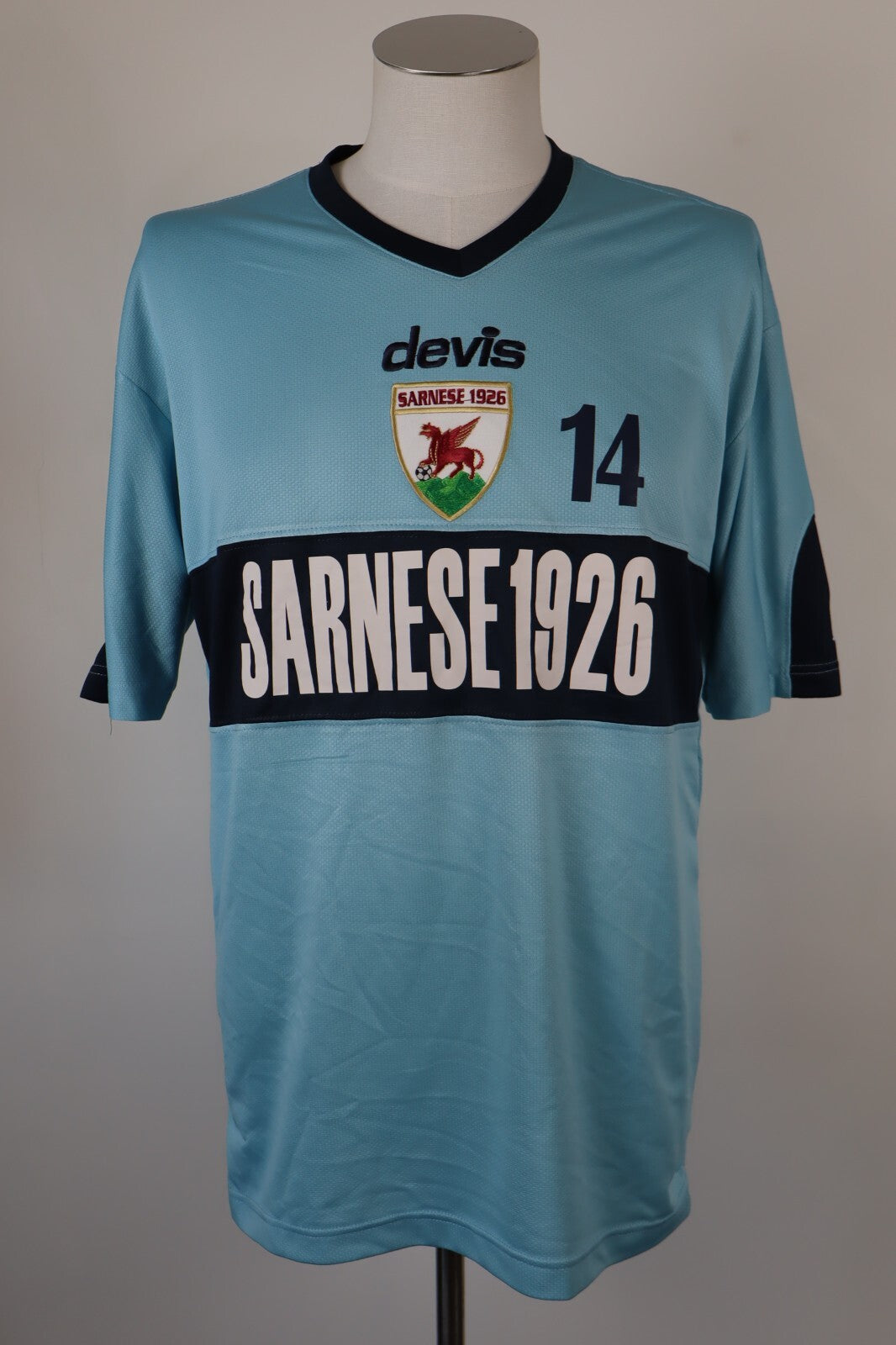 DEVIS SARNESE MAGLIA CALCIO UOMO Tg L SOCCER JERSEY TRIKOT SPORT