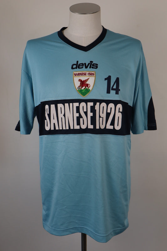 DEVIS SARNESE MAGLIA CALCIO UOMO Tg L SOCCER JERSEY TRIKOT SPORT
