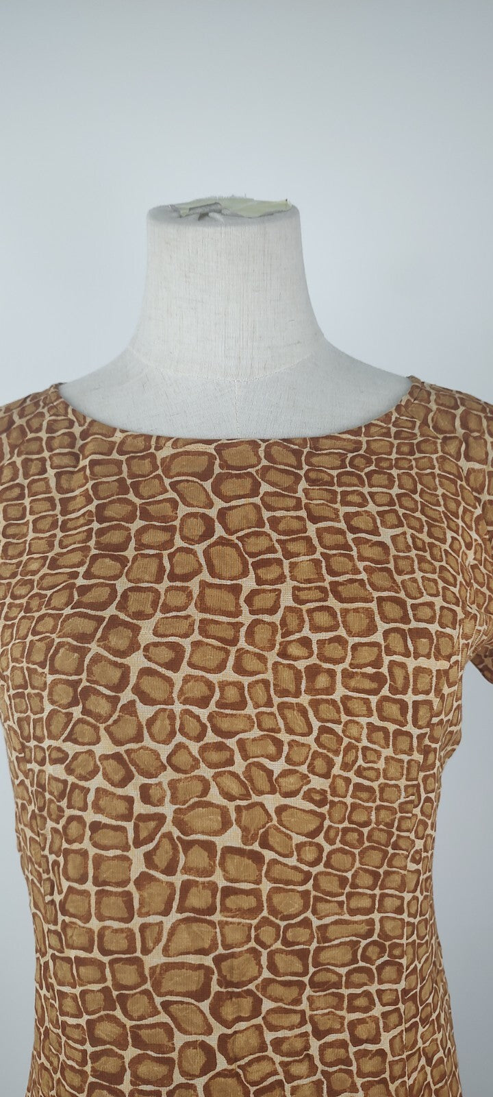 MARELLA VESTITO DONNA TG. 40 WOMAN CASUAL VINTAGE DRESS LINO