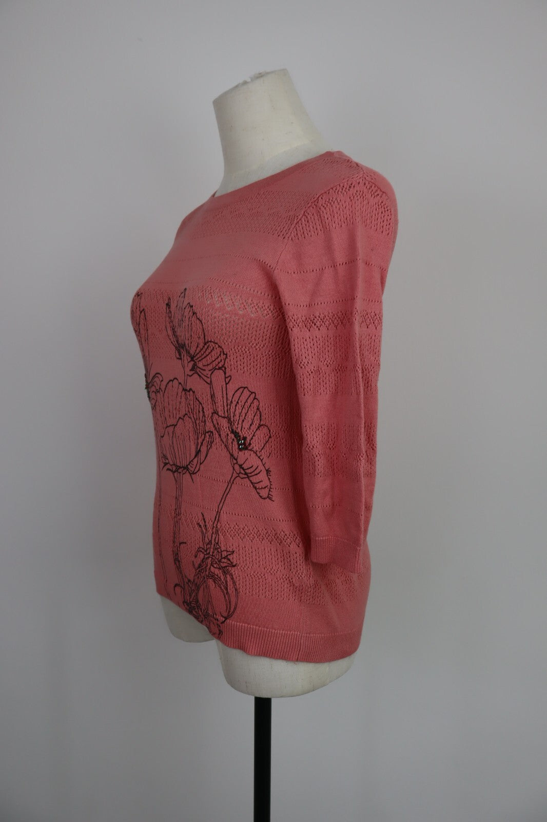 DESIGUAL MAGLIONE MAGLIA DONNA TG XS WOMAN SWEATER VINTAGE CASUAL COTONE
