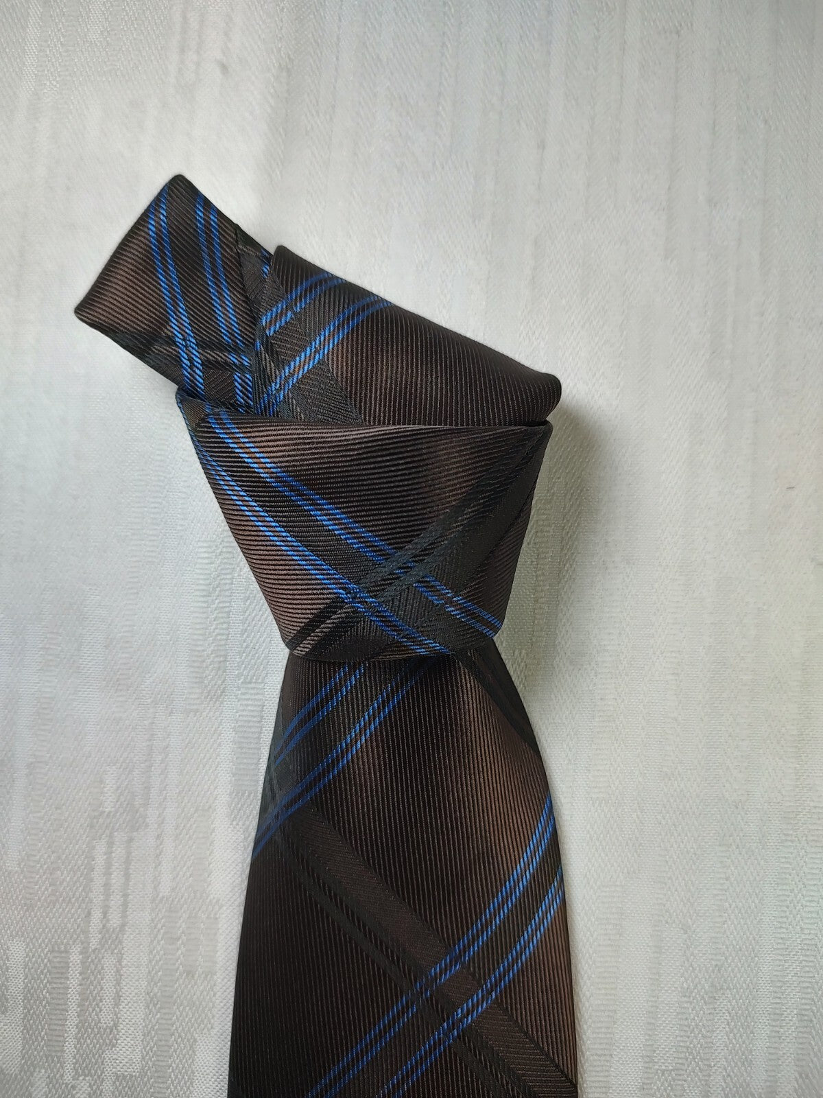 ANDREA CONTE 100% SILK TIE SETA CRAVATTA NECKTIE MADE IN ITALY SELF TIPPED