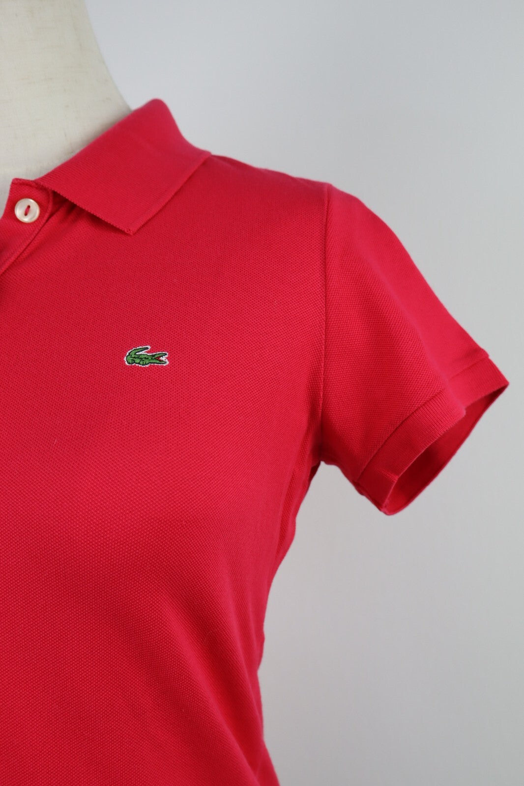 LACOSTE POLO MAGLIA DONNA COTONE TG. S WOMAN SHIRT CASUAL VINTAGE COTTON