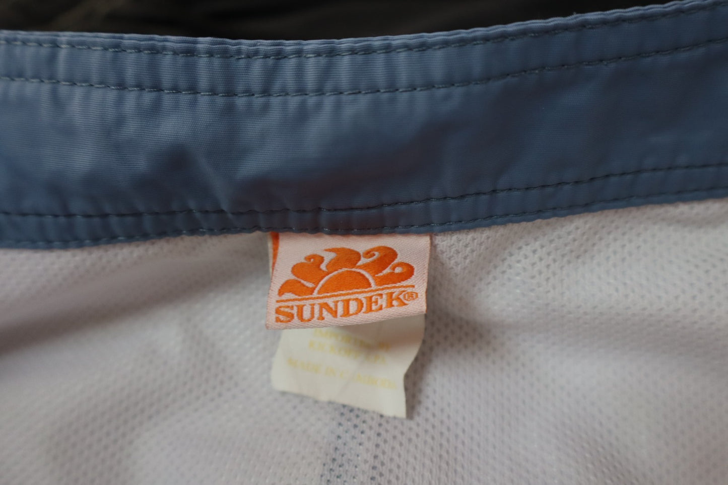 SUNDEK COSTUME PANTALONCINO MARE UOMO TG 32 MEN SWIMSUIT VINTAGE CASUAL LOGO