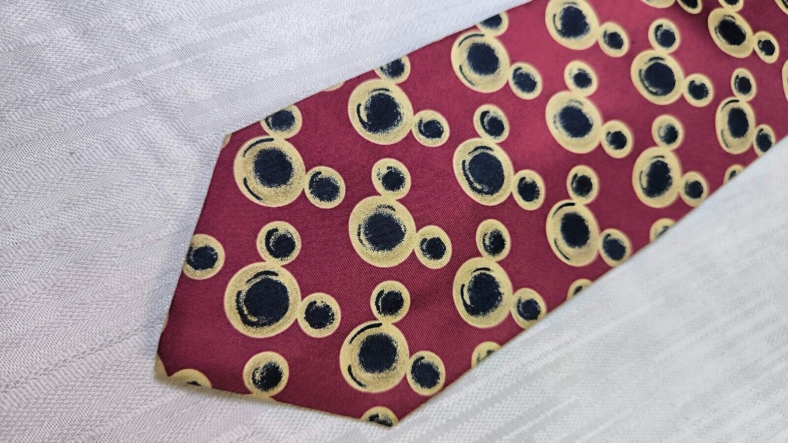 THE DINSEY STORE 100% SILK TIE SETA CRAVATTA NECKTIE MADE IN ITALY