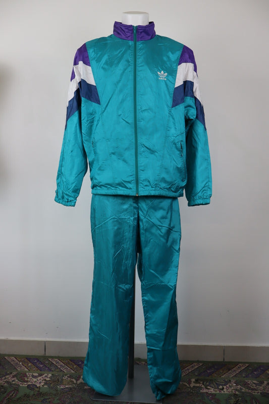 ADIDAS TUTA COMPLETO DUE PEZZI  TG. D8 TRACKSUIT JACKET GIACCA PANTS UOMO SPORT