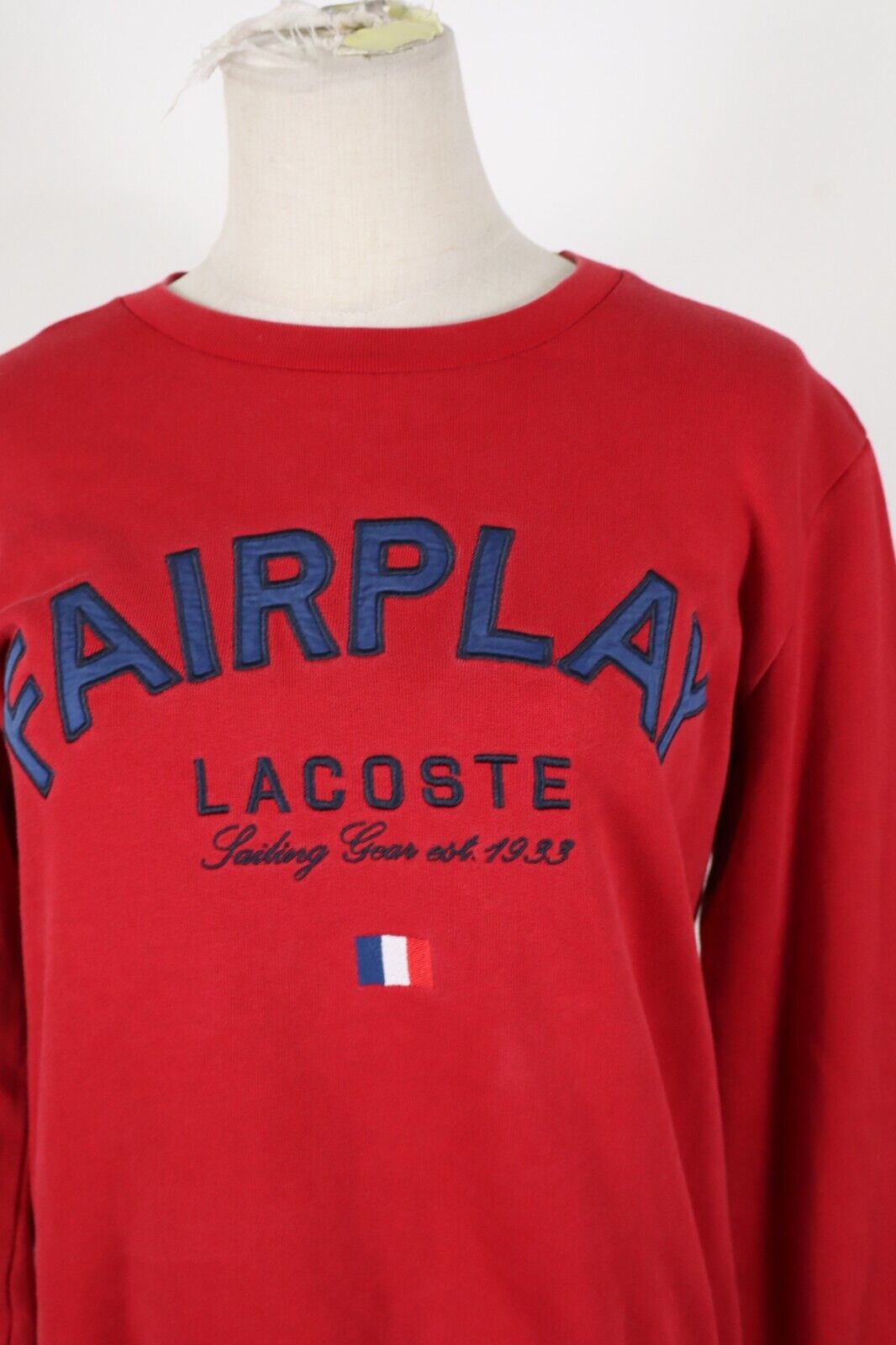 LACOSTE FELPA DONNA Tg 38 WOMAN CASUAL VINTAGE SPORT SWEATSHIRT