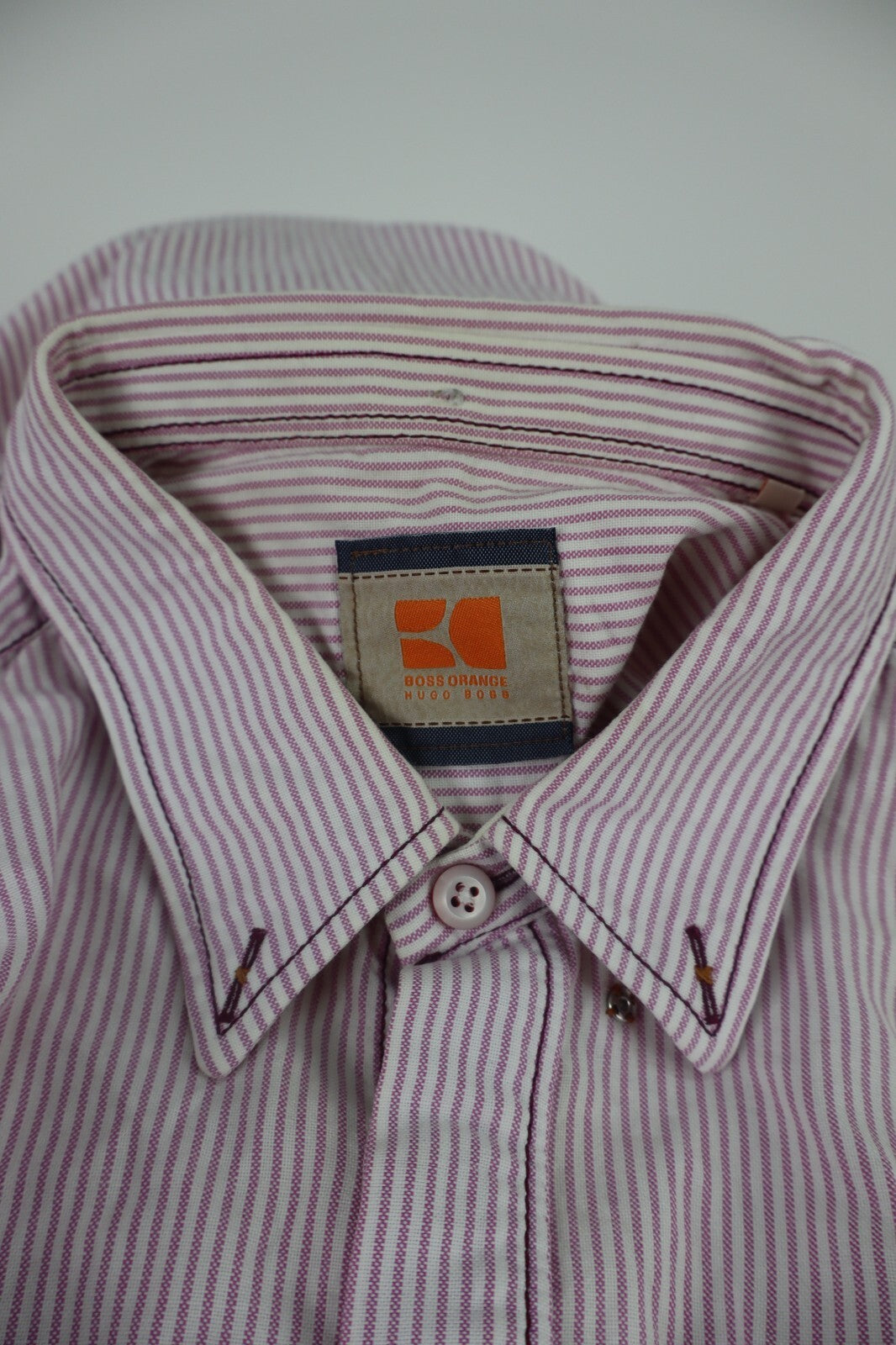 HUGO BOSS CAMICIA UOMO TG. L MAN CASUAL VINTAGE SHIRT COTONE COTTON