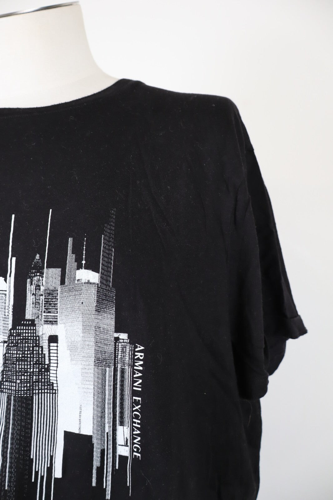ARMANI EXCHANGE MAGLIA UOMO COTONE TG 2XL MAN COTTON T-SHIRT CASUAL VINTAGE