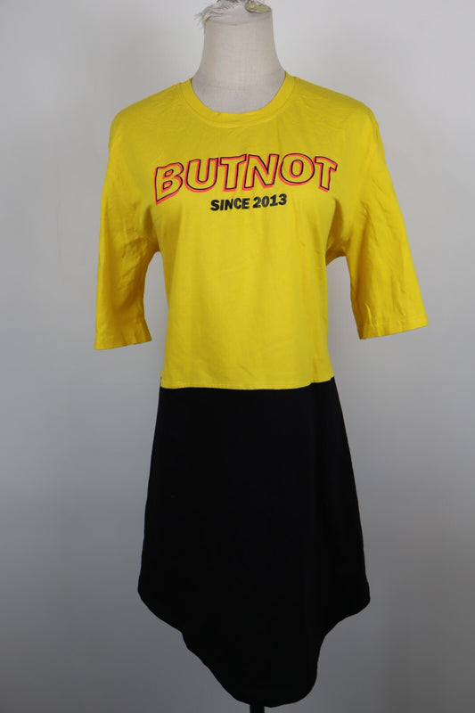 BUT NOT SINCE 2013 VESTITO ABITO DONNA TG L WOMAN CASUAL VINTAGE DRESS COTONE