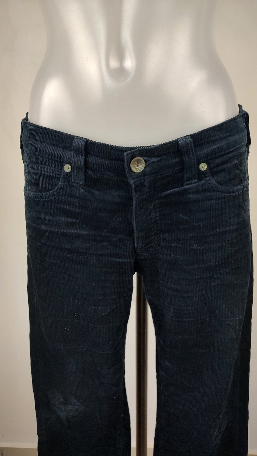 ARMANI JEANS PANTALONE CASUAL DONNA W28 WOMAN VINTAGE PANTS VELLUTO
