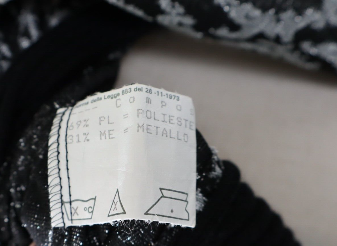PIERRE CARDIN MAGLIA DONNA TG. 44 WOMAN CASUAL VINTAGE T-SHIRT METALLO POLY