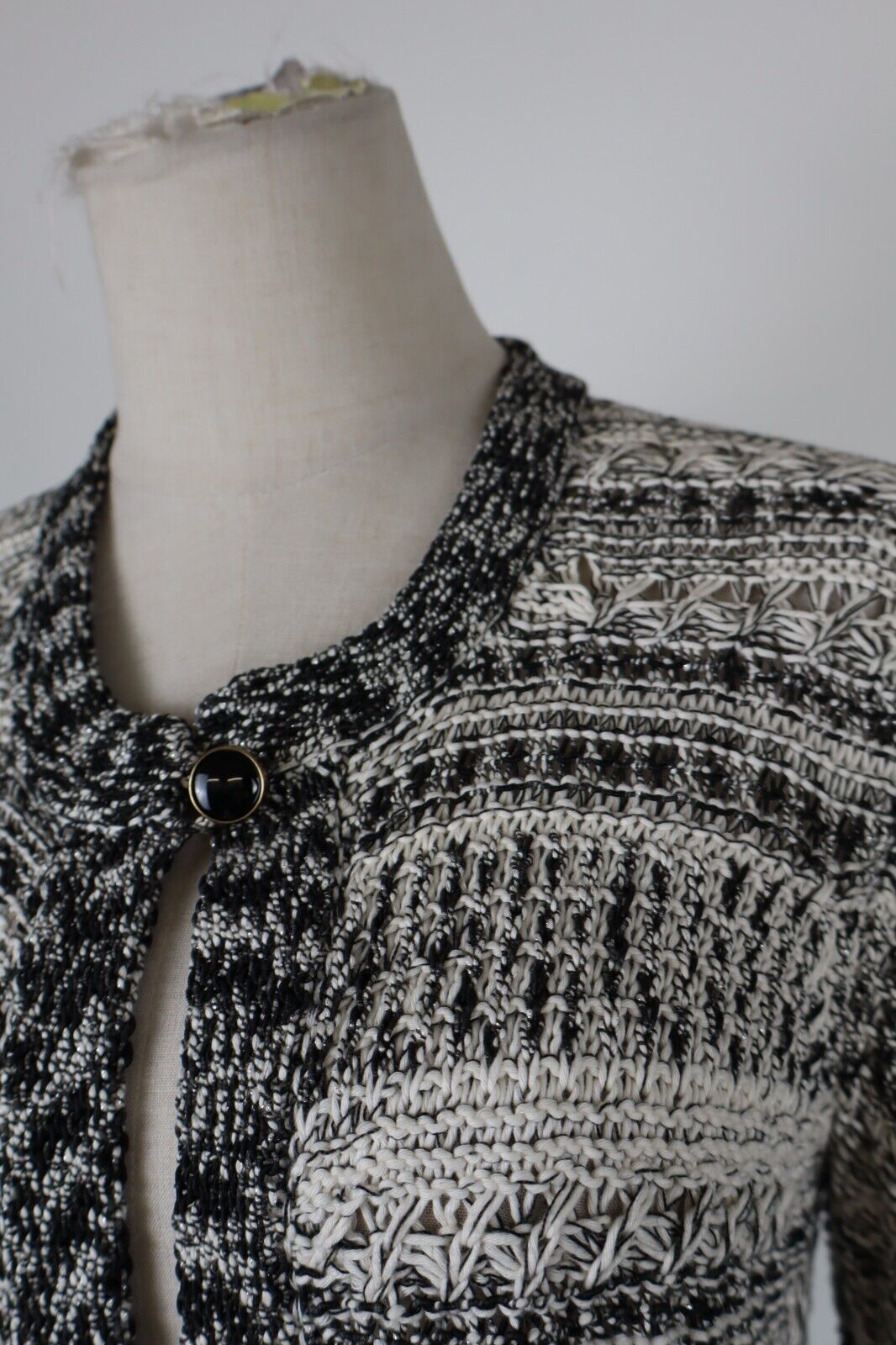 LIU JO JEANS MAGLIONE CARDIGAN DONNA L WOMAN SWEATER VINTAGE CASUAL LANA COTONE