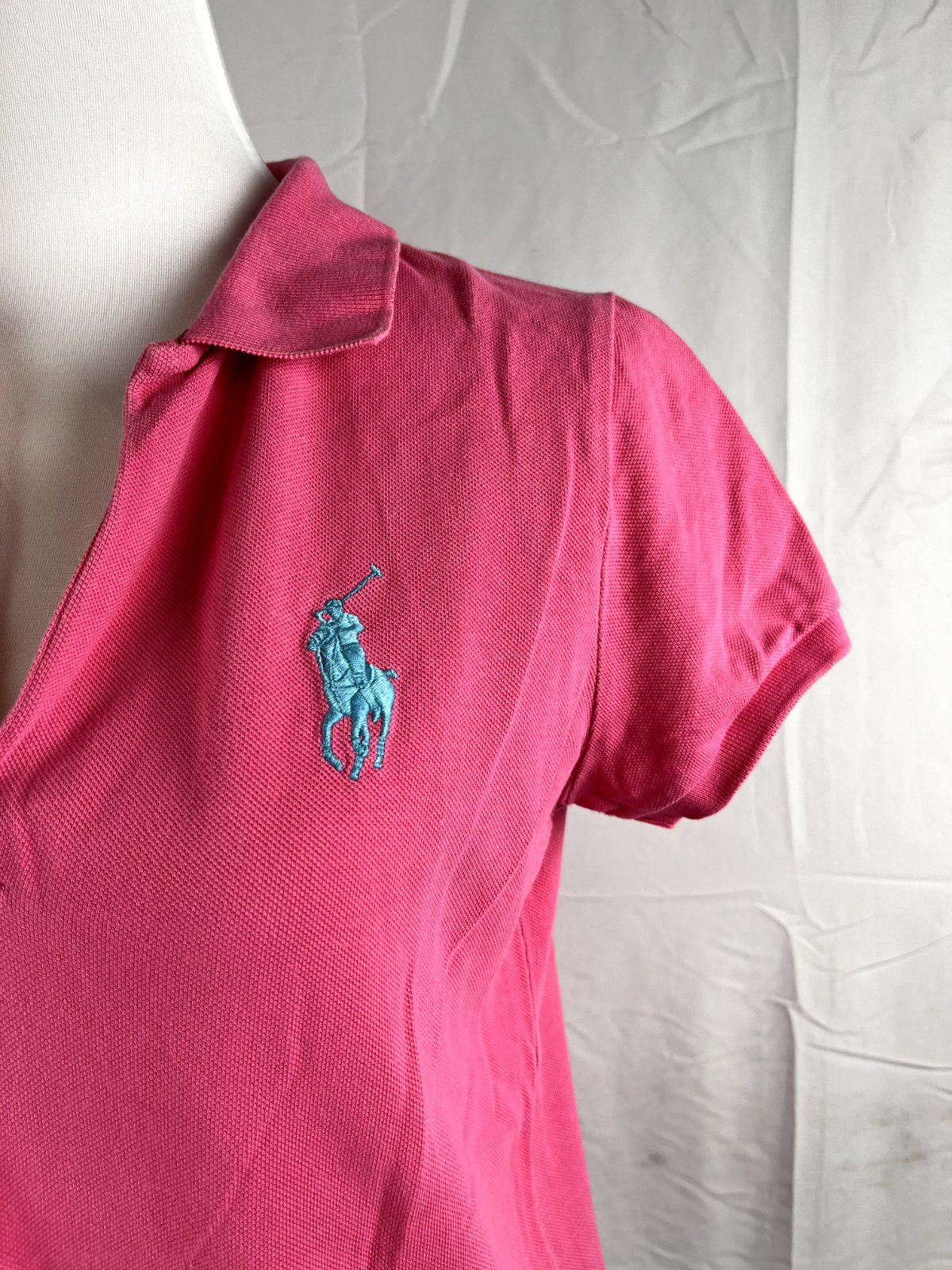 RALPH LAUREN POLO GOLF MAGLIA COTONE DONNA TG. L WOMAN CASUAL VINTAGE T-SHIRT