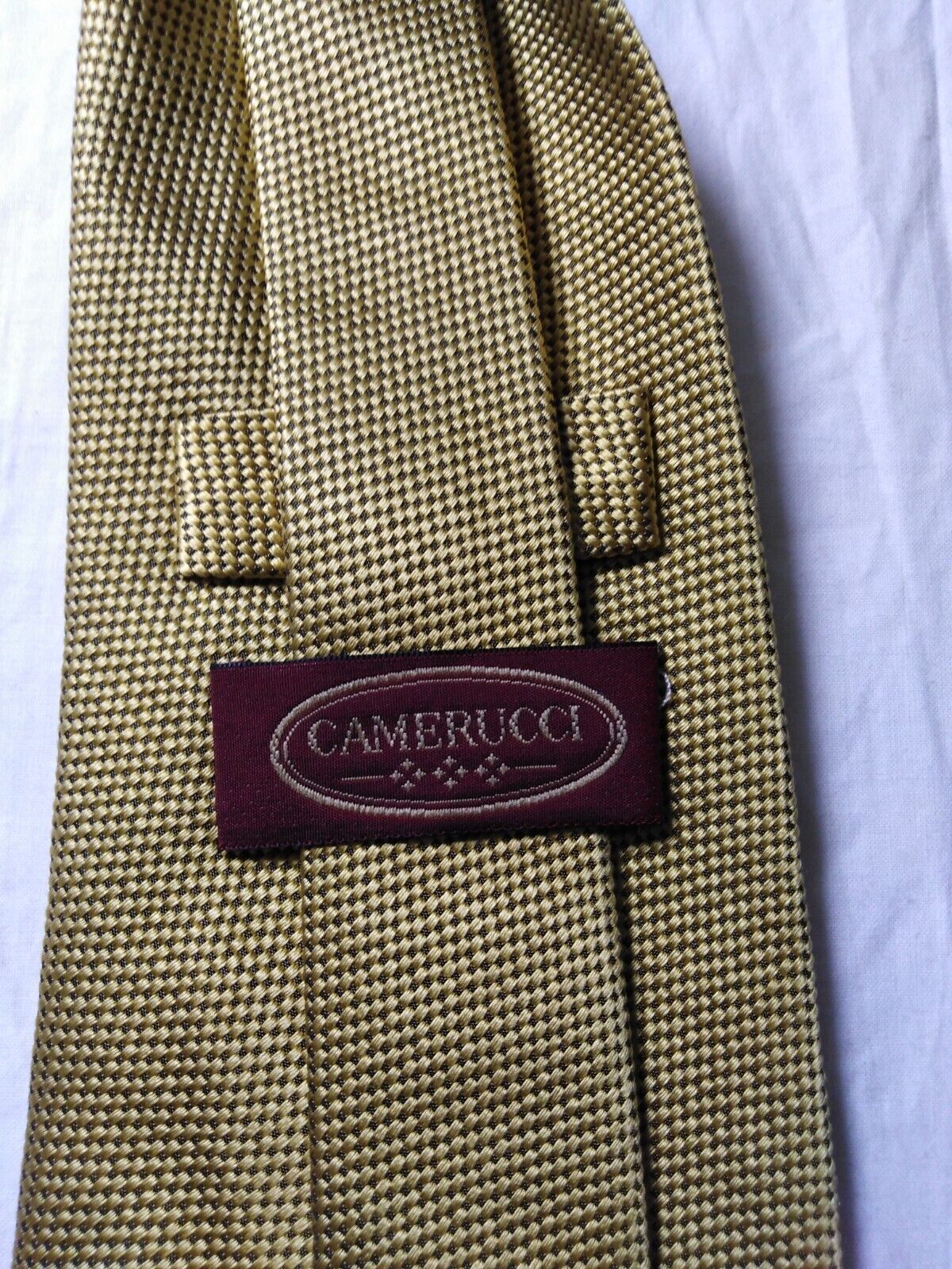 CAMERUCCI 100% SILK TIE SETA CRAVATTA NECKTIE MADE IN ITALY