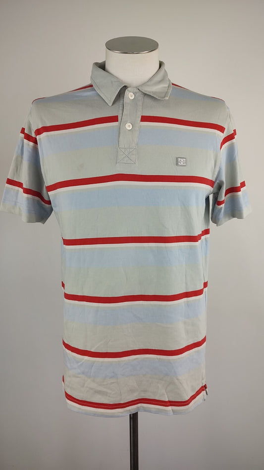 DC SHOES MAGLIA POLO UOMO TG M MAN T-SHIRT CASUAL VINTAGE COTONE