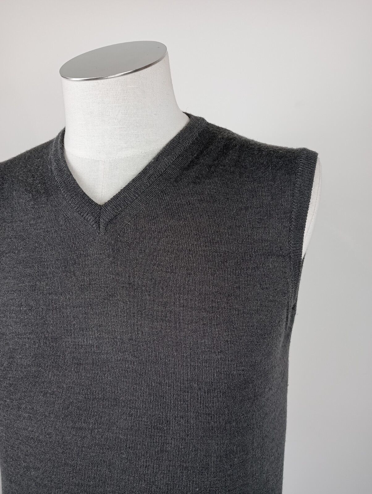 BEST COMPANY SMANICATO MAGLIONE GILET UOMO Tg S LANA WOOL MAN VINTAGE SWEATER
