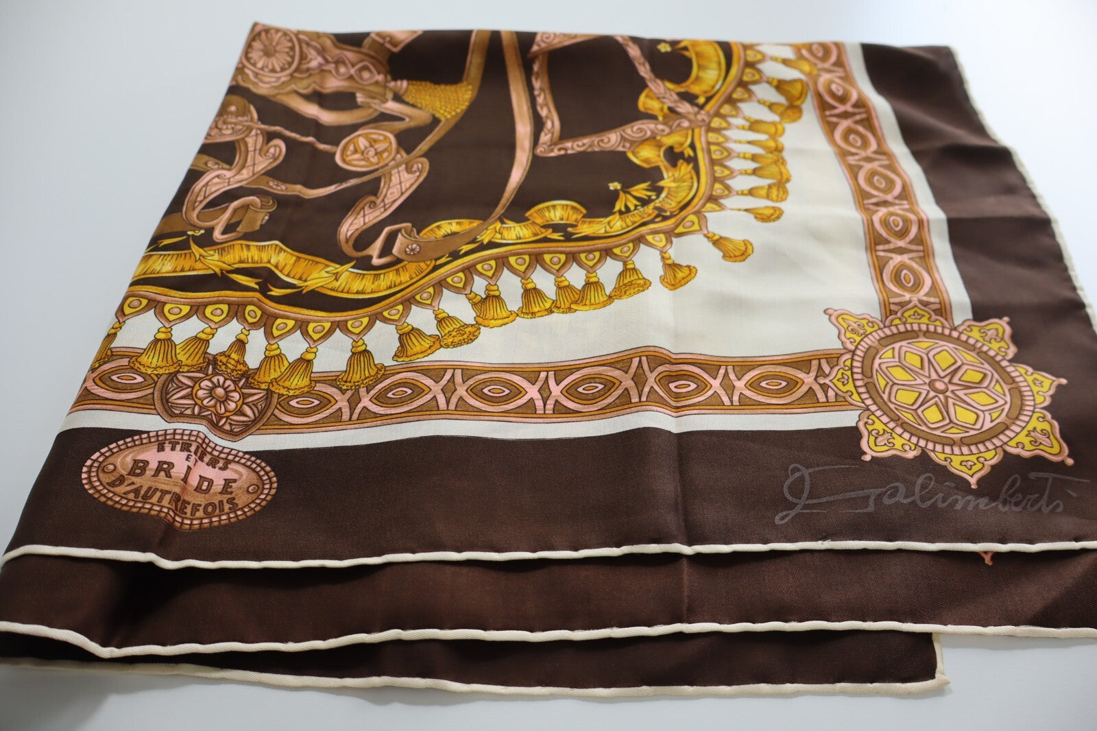 GALIMBERTI FOULARD 100% SILK SETA SCARVES SCARF SQUARE MADE ITALY