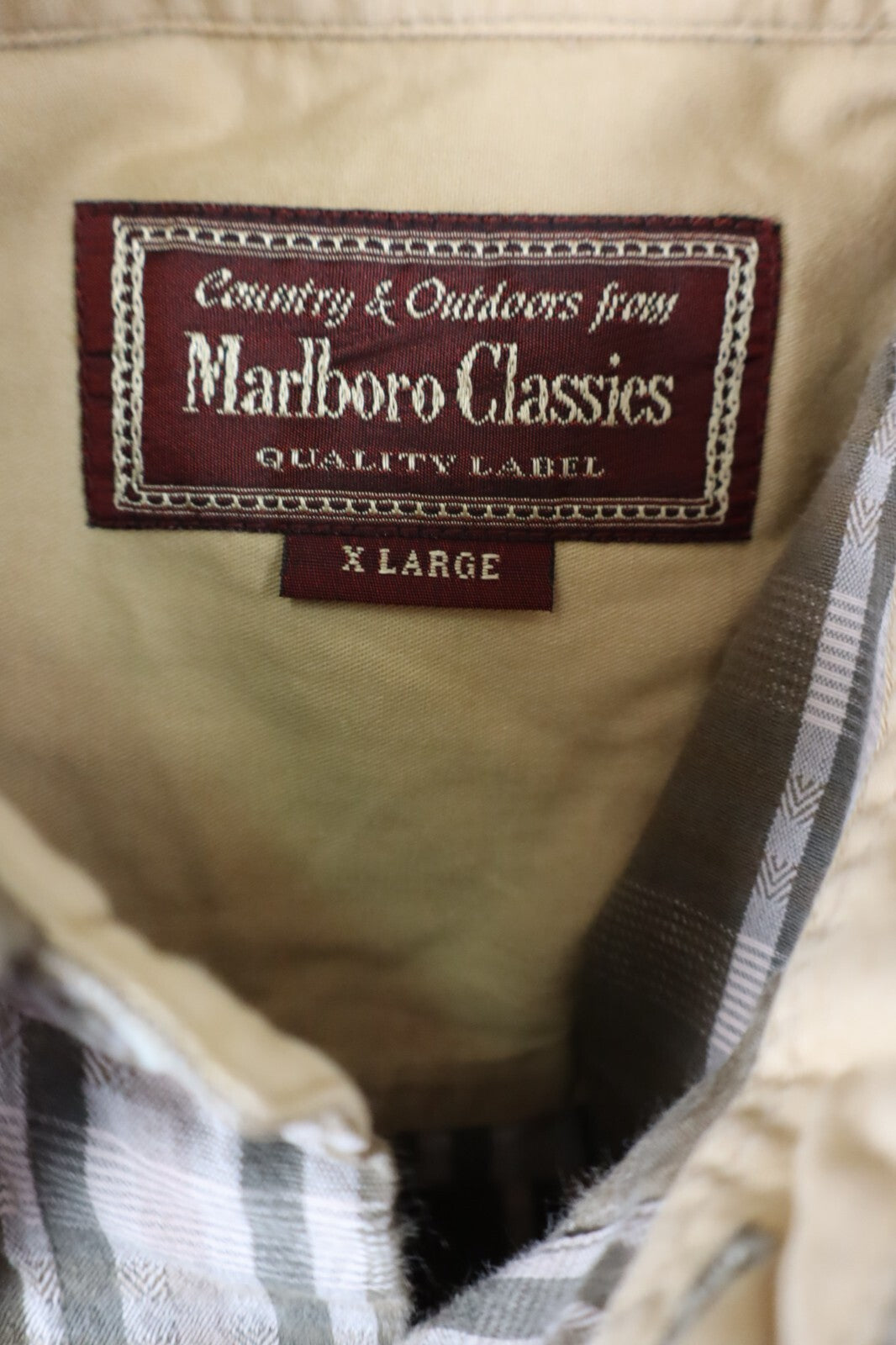 MARLBORO CLASSICS CAMICIA UOMO TG. XL MAN CASUAL VINTAGE SHIRT COTONE COTTON