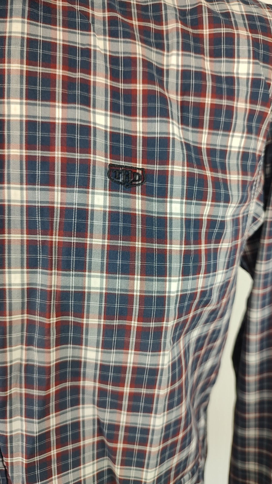 HILFIGER CAMICIA SHIRT UOMO Tg L MAN VINTAGE CASUAL COTONE