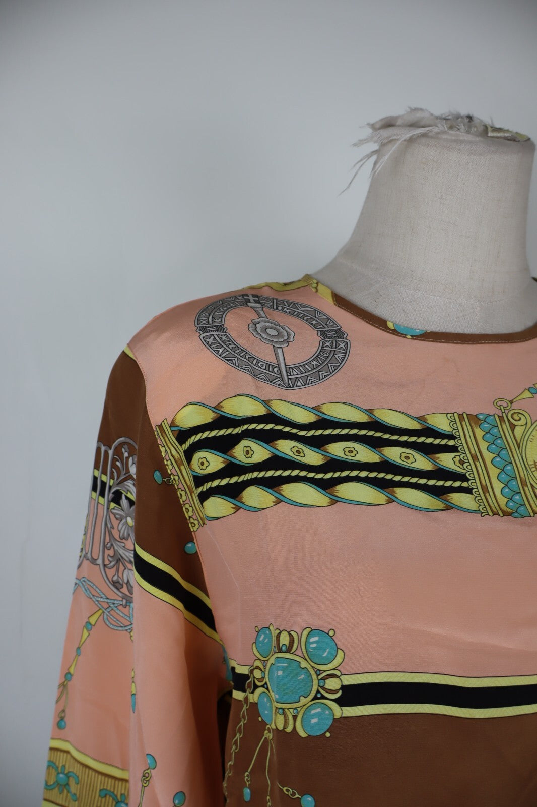 MARELLA MAGLIA SPALLINE DONNA TG. 46 WOMAN CASUAL VINTAGE T-SHIRT TOP SETA SILK