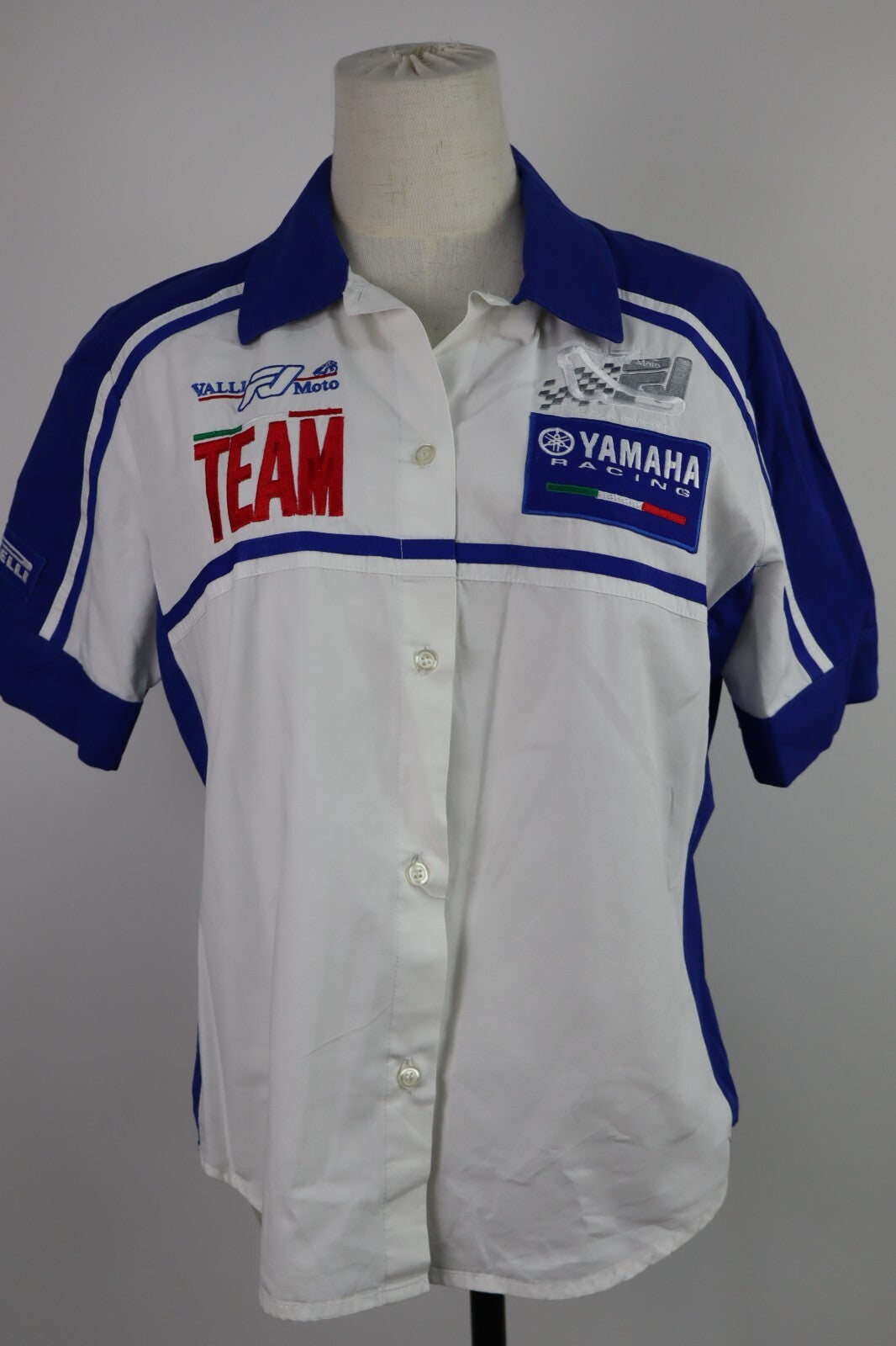 YAMAHA RACING CAMICIA COTONE DONNA TG. XL WOMAN SHIRT CASUAL VINTAGE COTTON