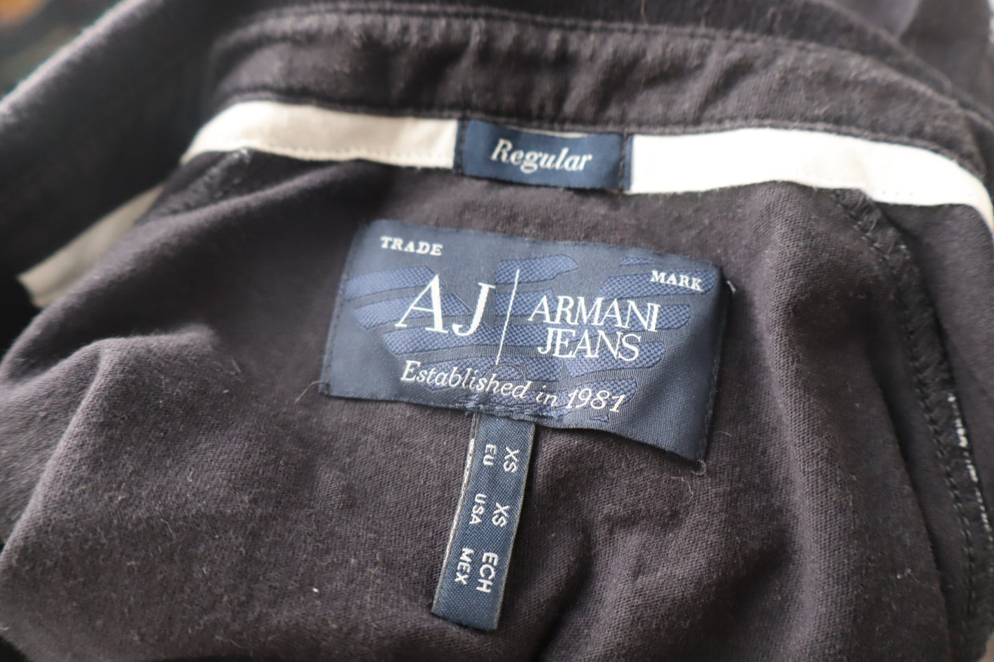 ARMANI JEANS POLO MAGLIA UOMO COTONE XS MAN COTTON T- SHIRT CASUAL VINTAGE LOGO