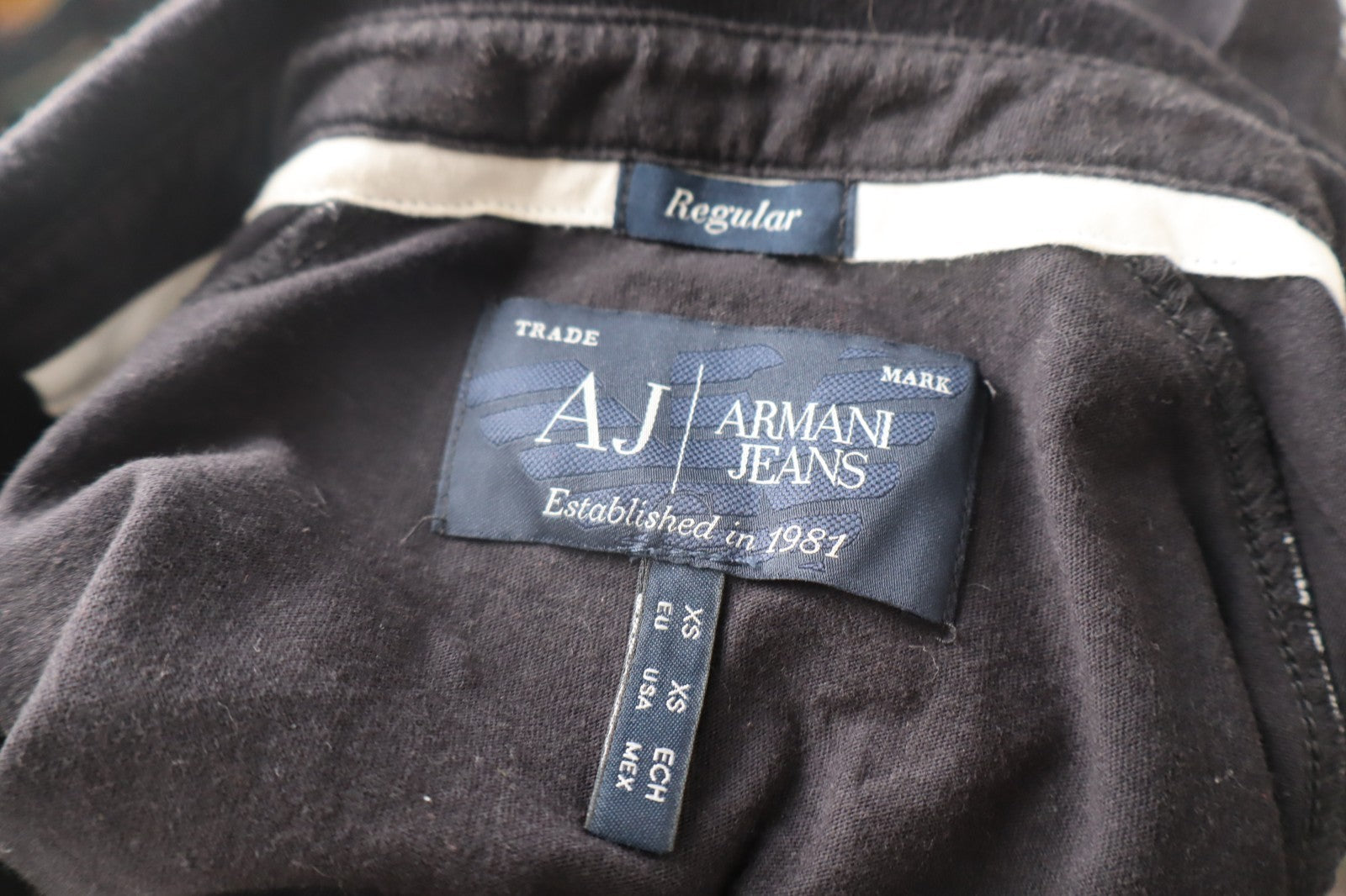 ARMANI JEANS POLO MAGLIA UOMO COTONE XS MAN COTTON T- SHIRT CASUAL VINTAGE LOGO