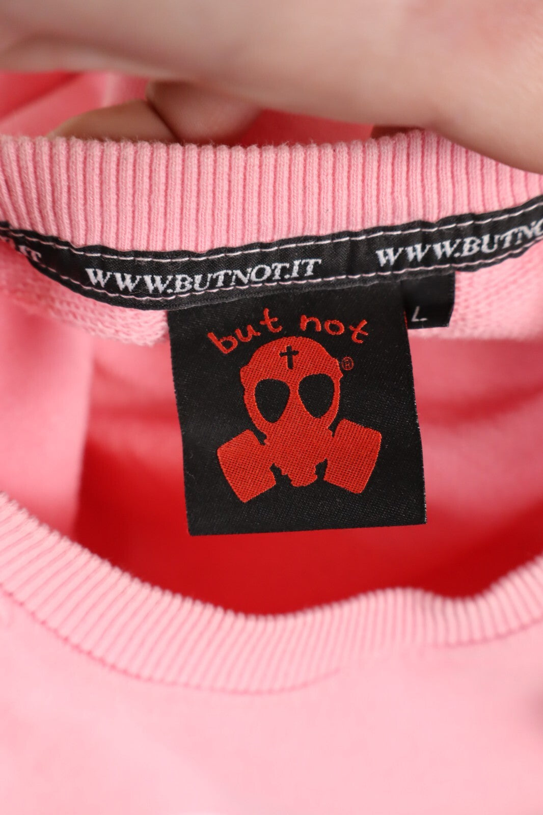 BUT NOT FELPA UOMO Tg L MAN SPORT SWEATSHIRT VINTAGE CASUAL COTONE